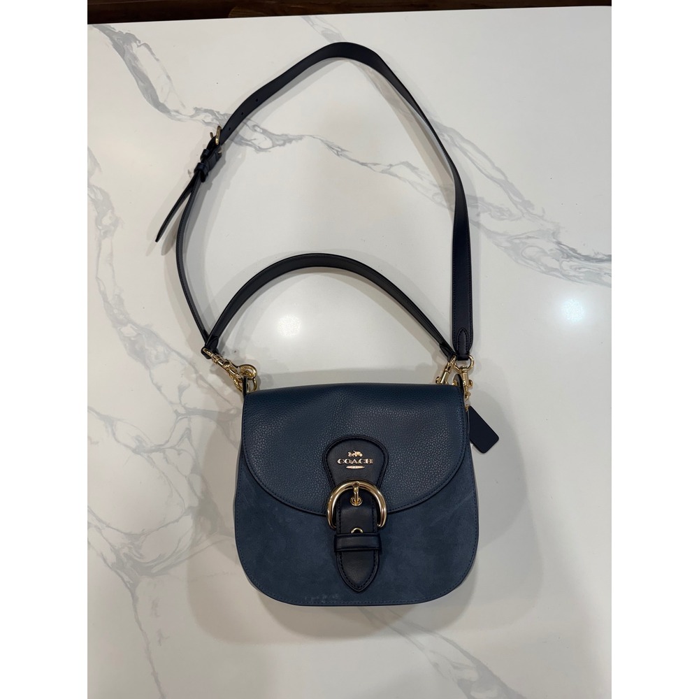 Coach Kleo Shoulder Bag 23 in Smooth, Pebbled and Sueded Leather - Picture 6 of 14